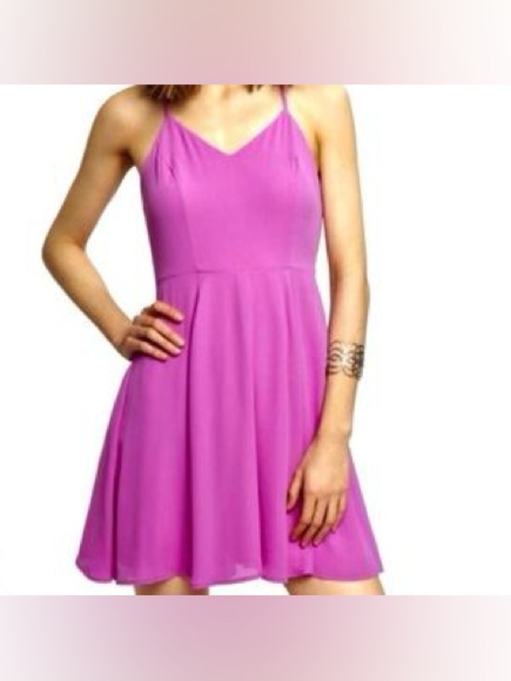Express Lilac Pink A Line Dress Size 4